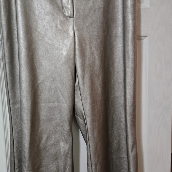 Alex Marie Pants - Alex Marie Metallic Silvery Gold Pants